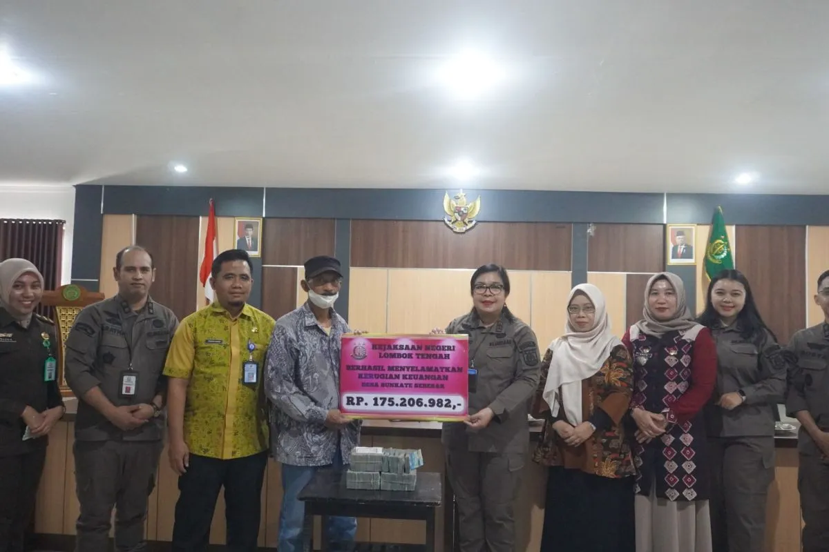Kejaksaan Berhasil Selamatkan Kerugian Keuangan Desa Sebesar 175 Juta di Lombok Tengah