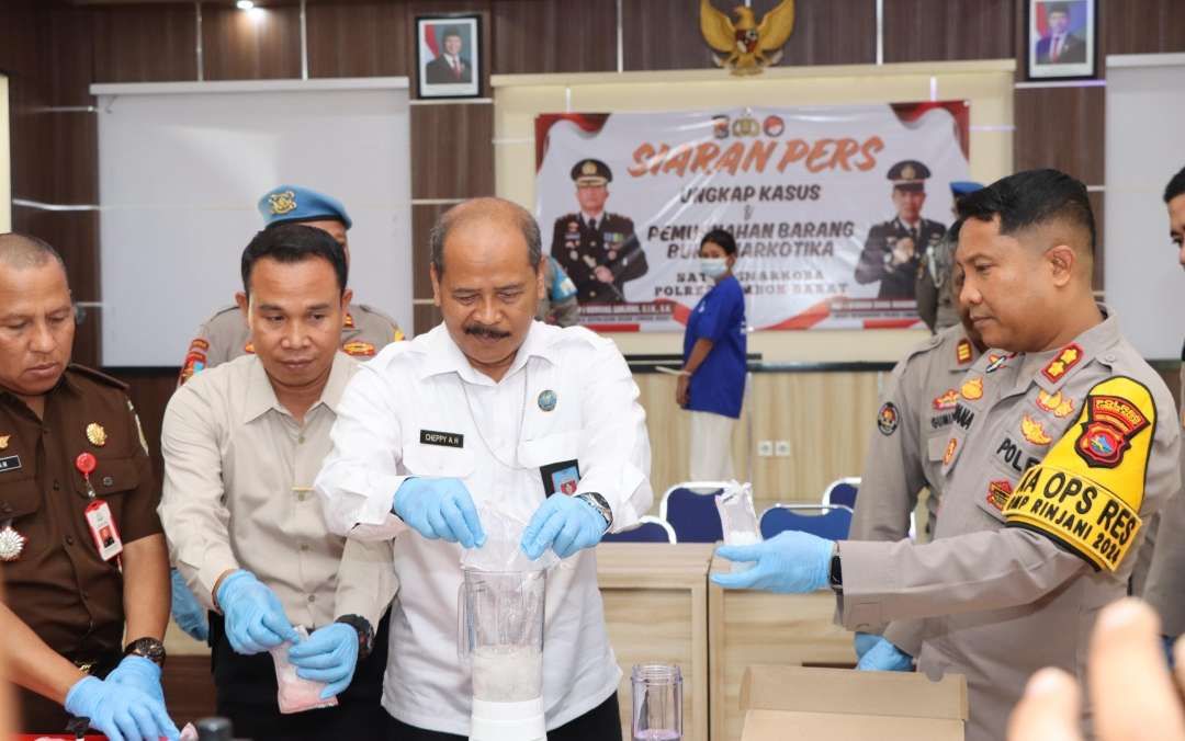 Polres Lombok Barat Ungkap Jaringan Narkoba, Napi Lapas Jadi Otak Peredaran Sabu 500 Gram